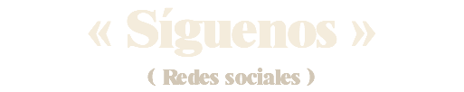 « Síguenos » ( Redes sociales )